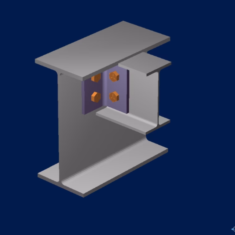 Double Angle Shear Plate Connection D